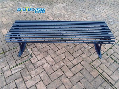 公交候車亭座椅工廠定制金屬等車亭長凳款式公交亭座凳圖片